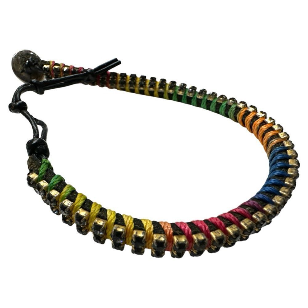 Stella & Dot Rainbow Woven Bracelet – Unisex & Trendy - Picture 15 of 17